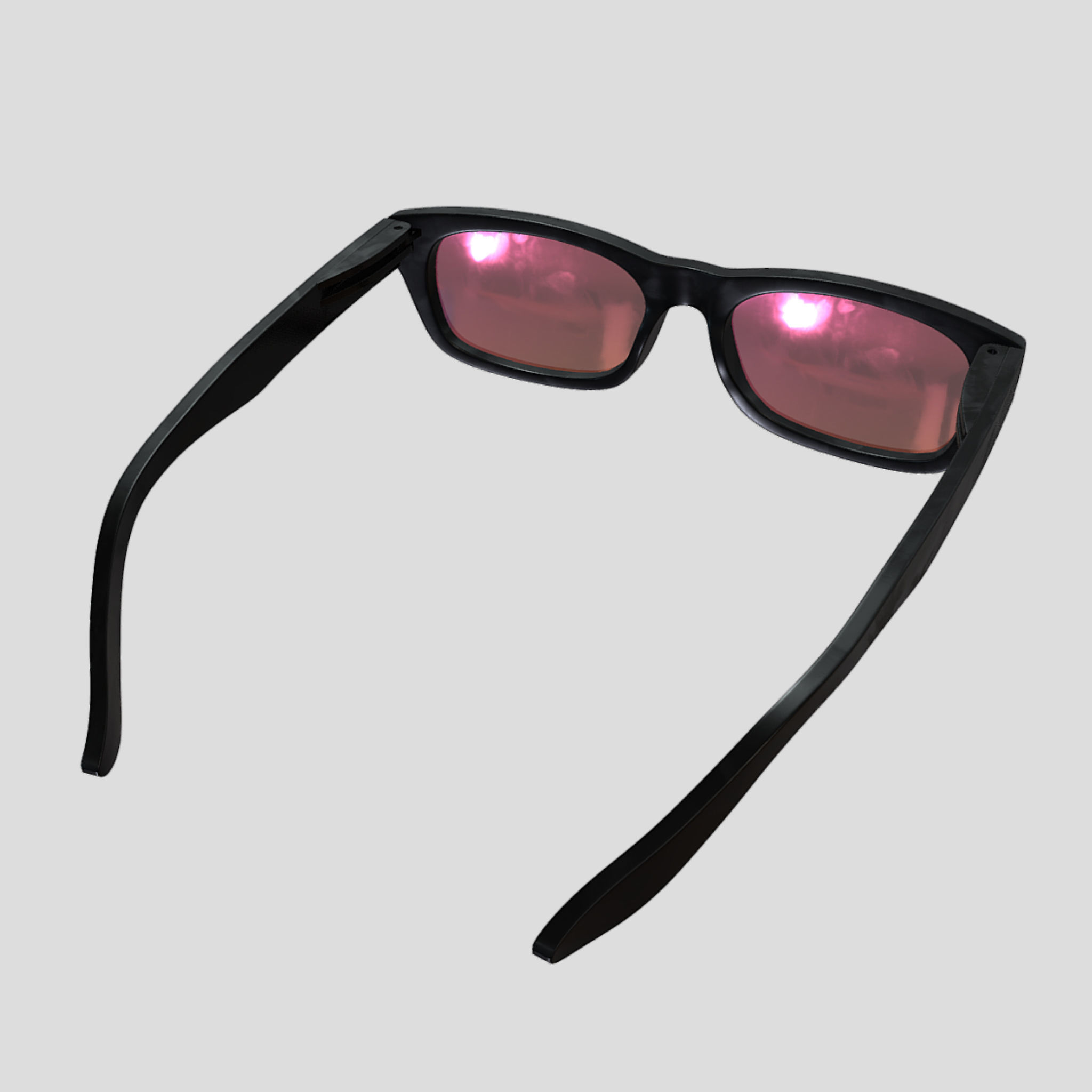 Black Sunglasses 3D model_1