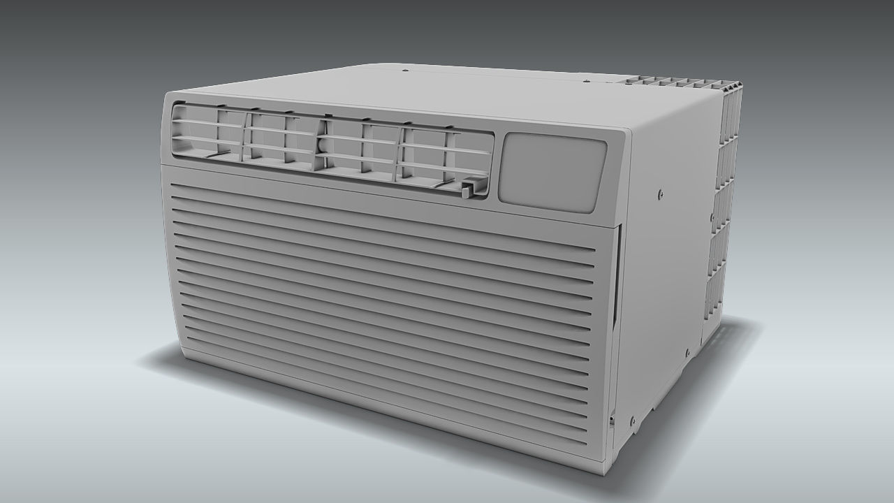 LG Through the Wall Air Conditioner 3D model_10