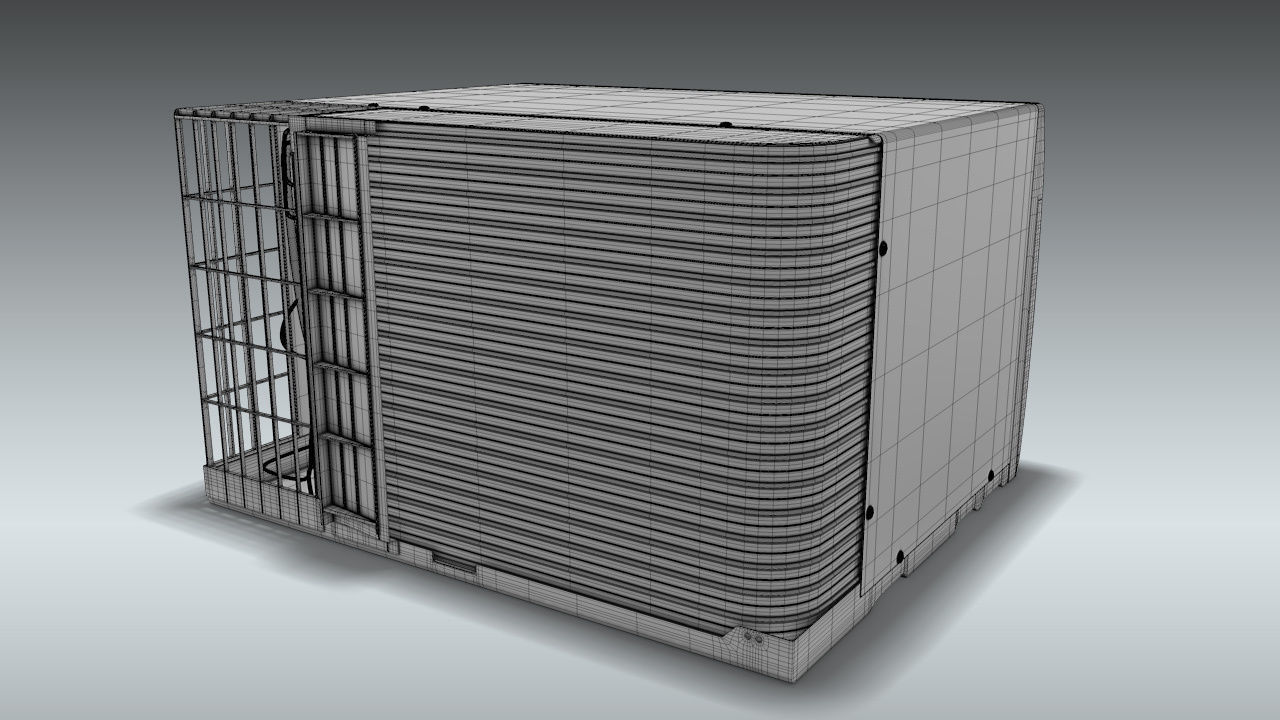 LG Through the Wall Air Conditioner 3D model_15