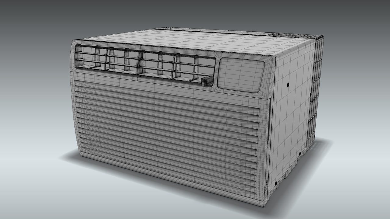 LG Through the Wall Air Conditioner 3D model_11