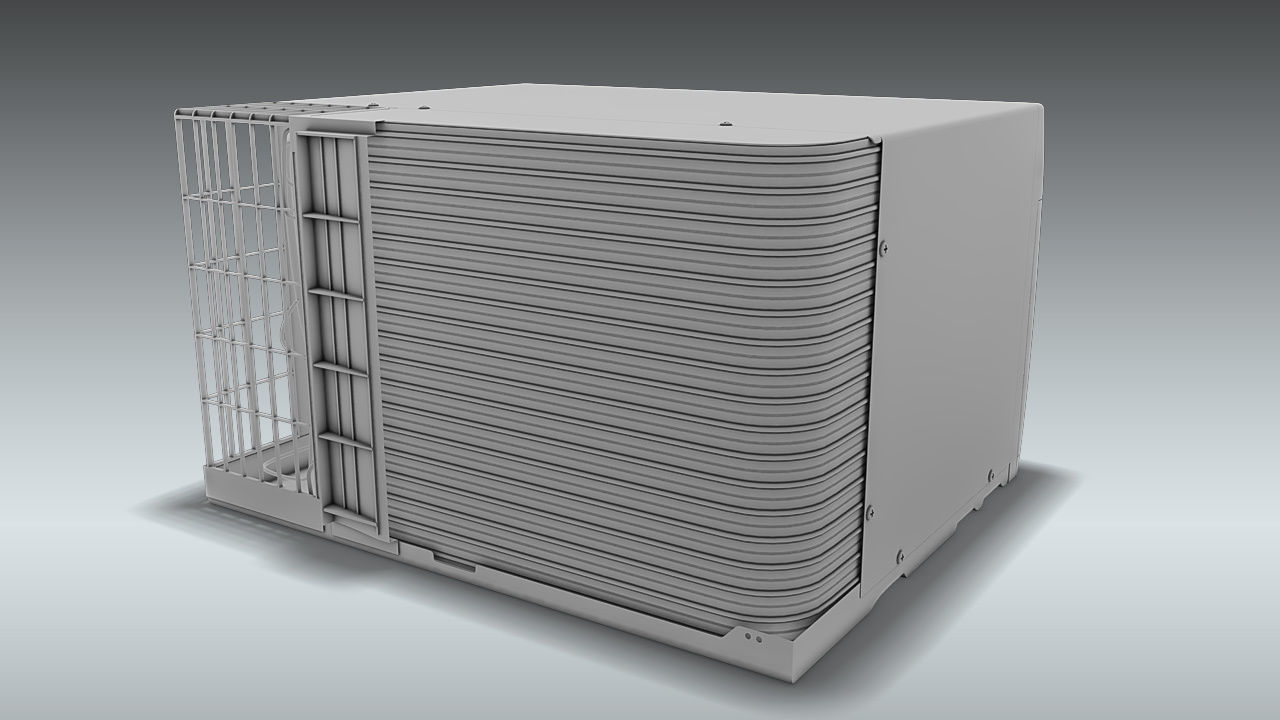 LG Through the Wall Air Conditioner 3D model_14