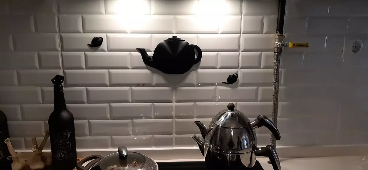 3D Dome Teapot silueth for kitchen 3D print model