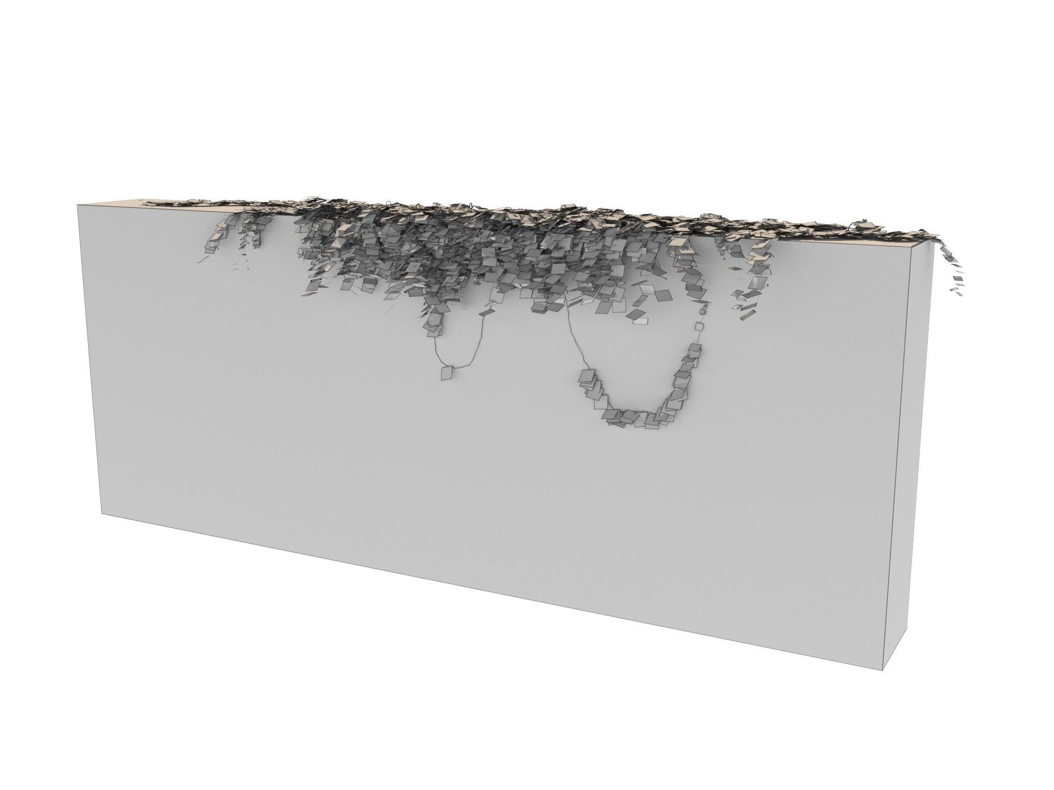 Hanging Ivy Wall Mini Bundle vol 02 3D model_2