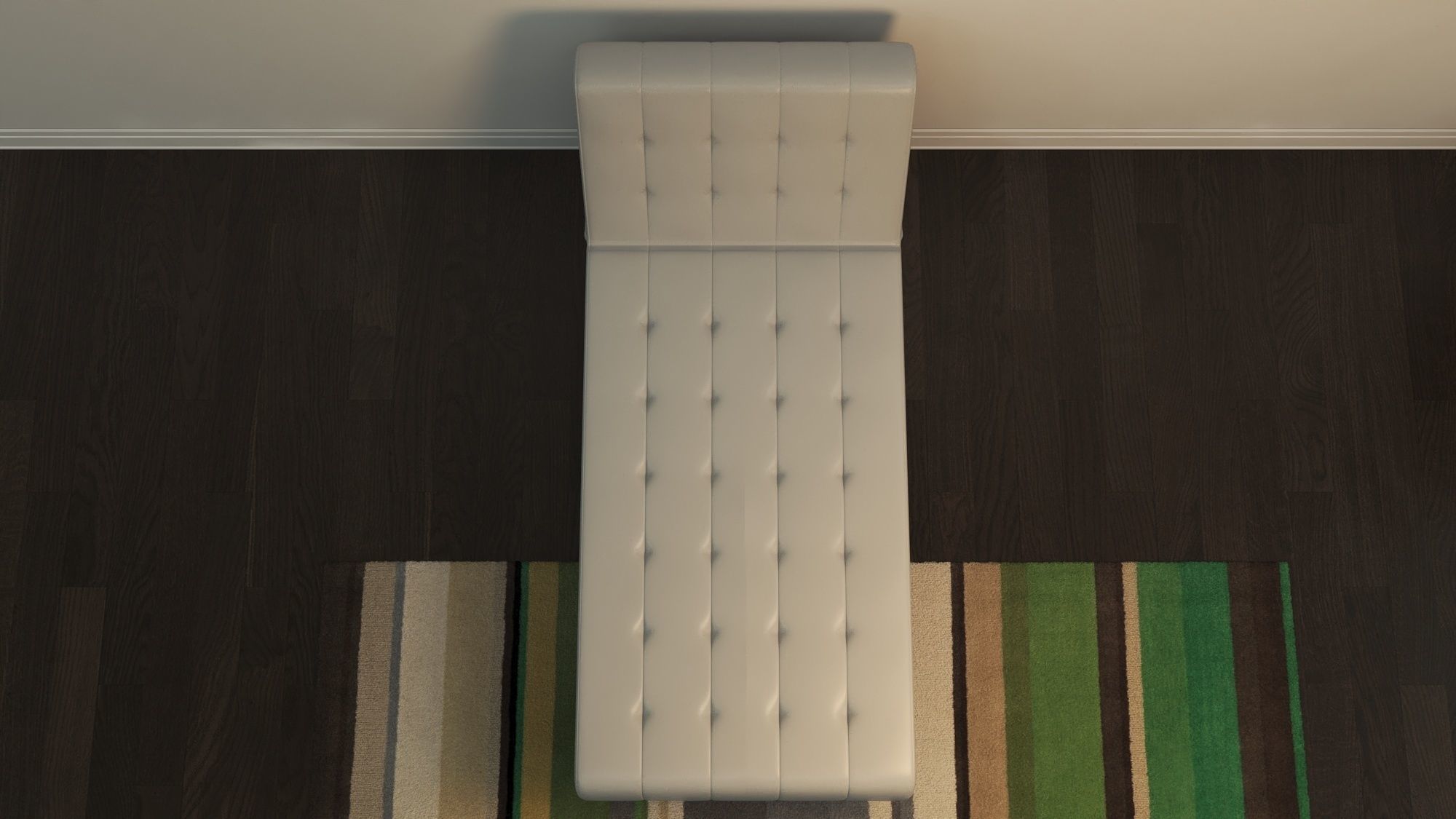 Chaise Lounger Low-poly 3D model_4