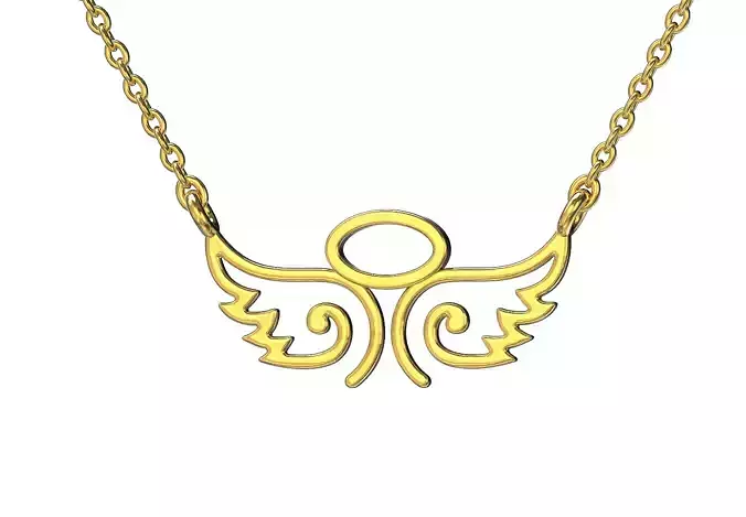 Angel wings necklace