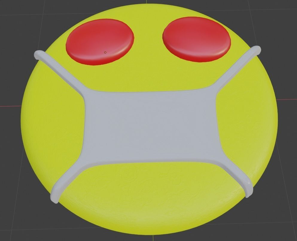 Corona Awareness High Poly Mesh 3D model_3