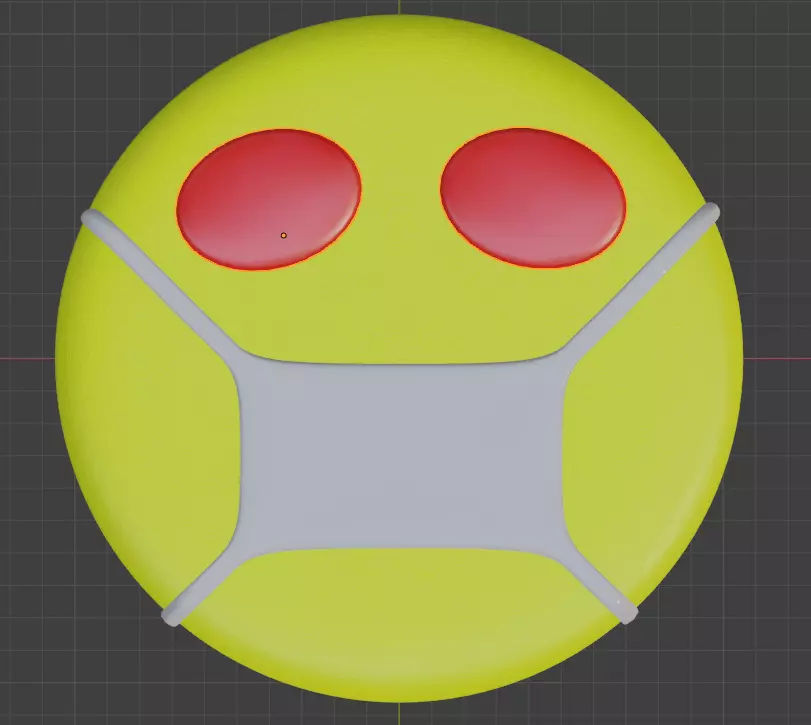 Corona Awareness High Poly Mesh 3D model_0