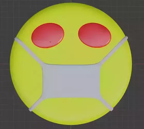 Corona Awareness High Poly Mesh