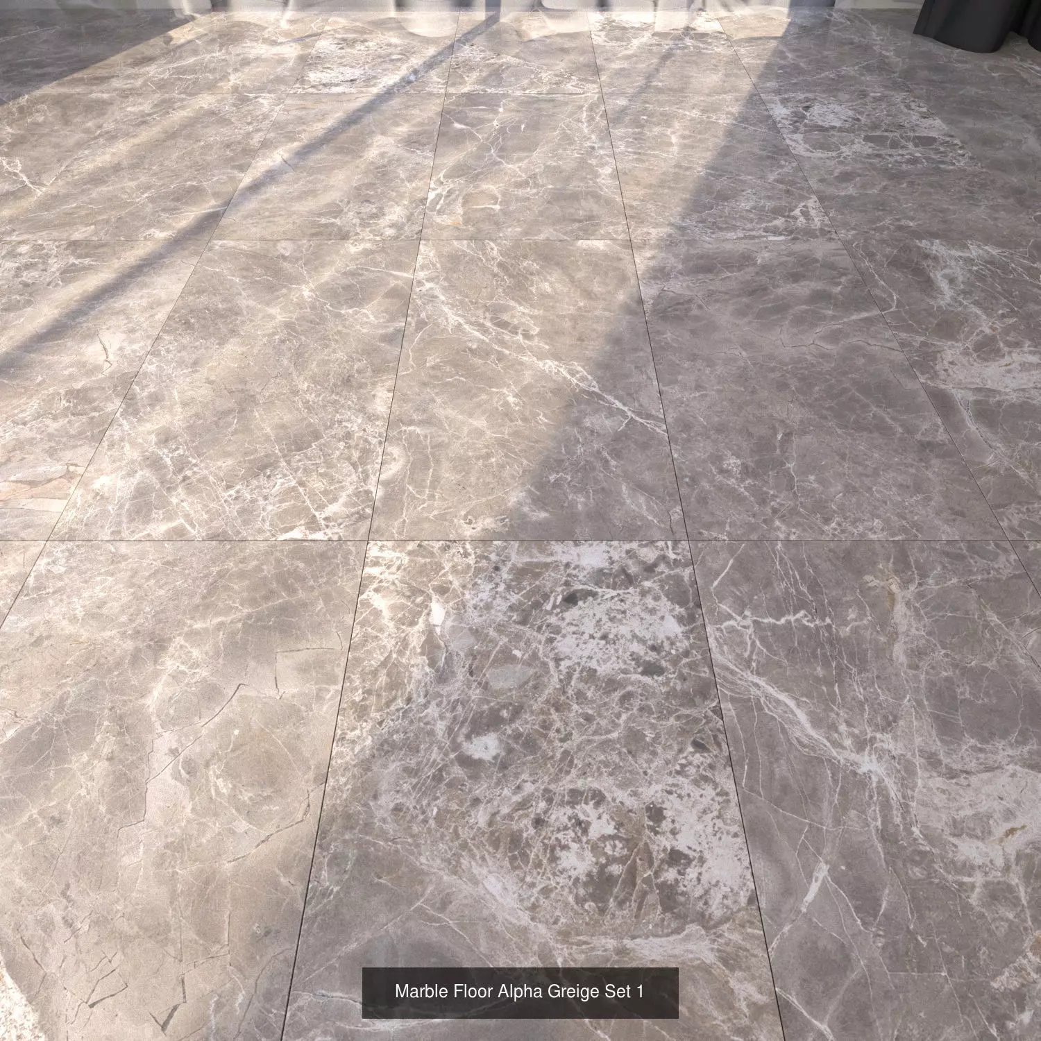 Marble Floor Alpha Greige Set Texture