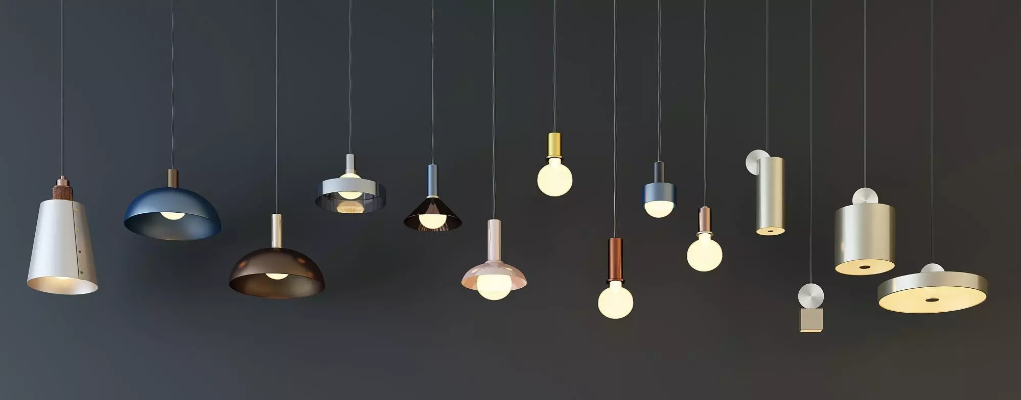 lamp Vertical chandeliers 3D model_0