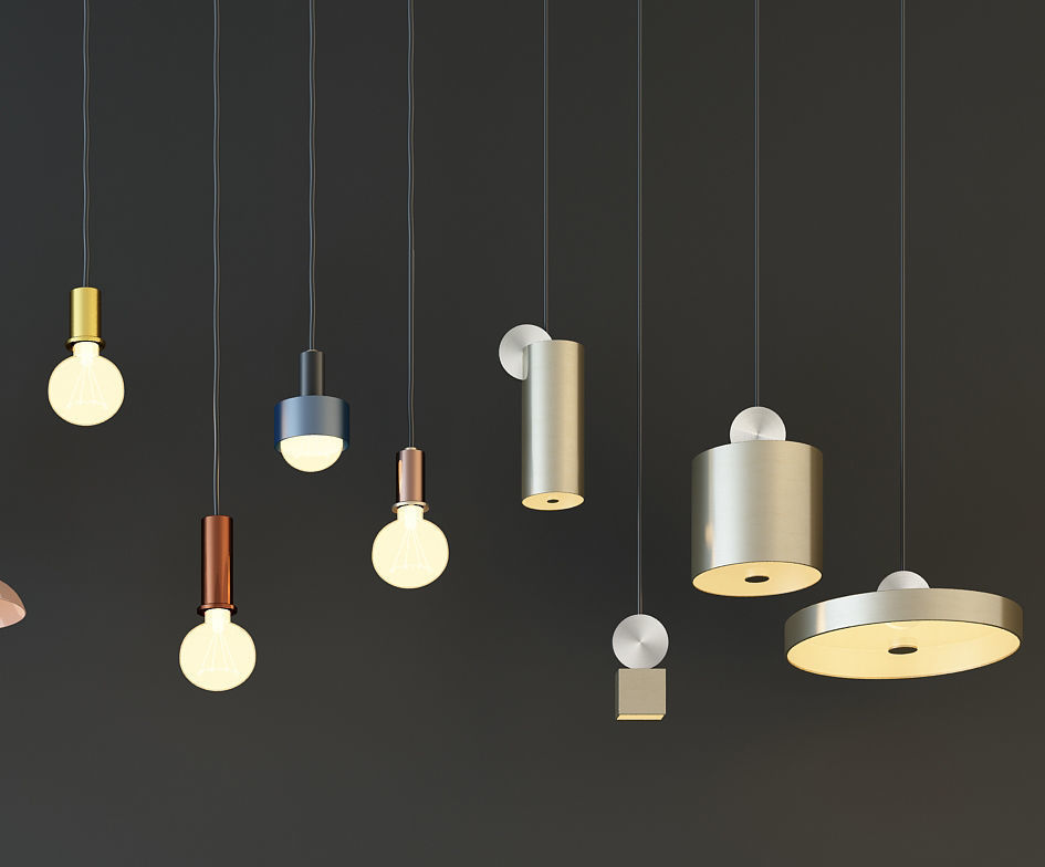 lamp Vertical chandeliers 3D model_4