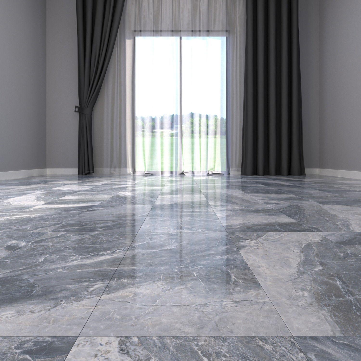 Marble Floor Alpin Black Texture_4