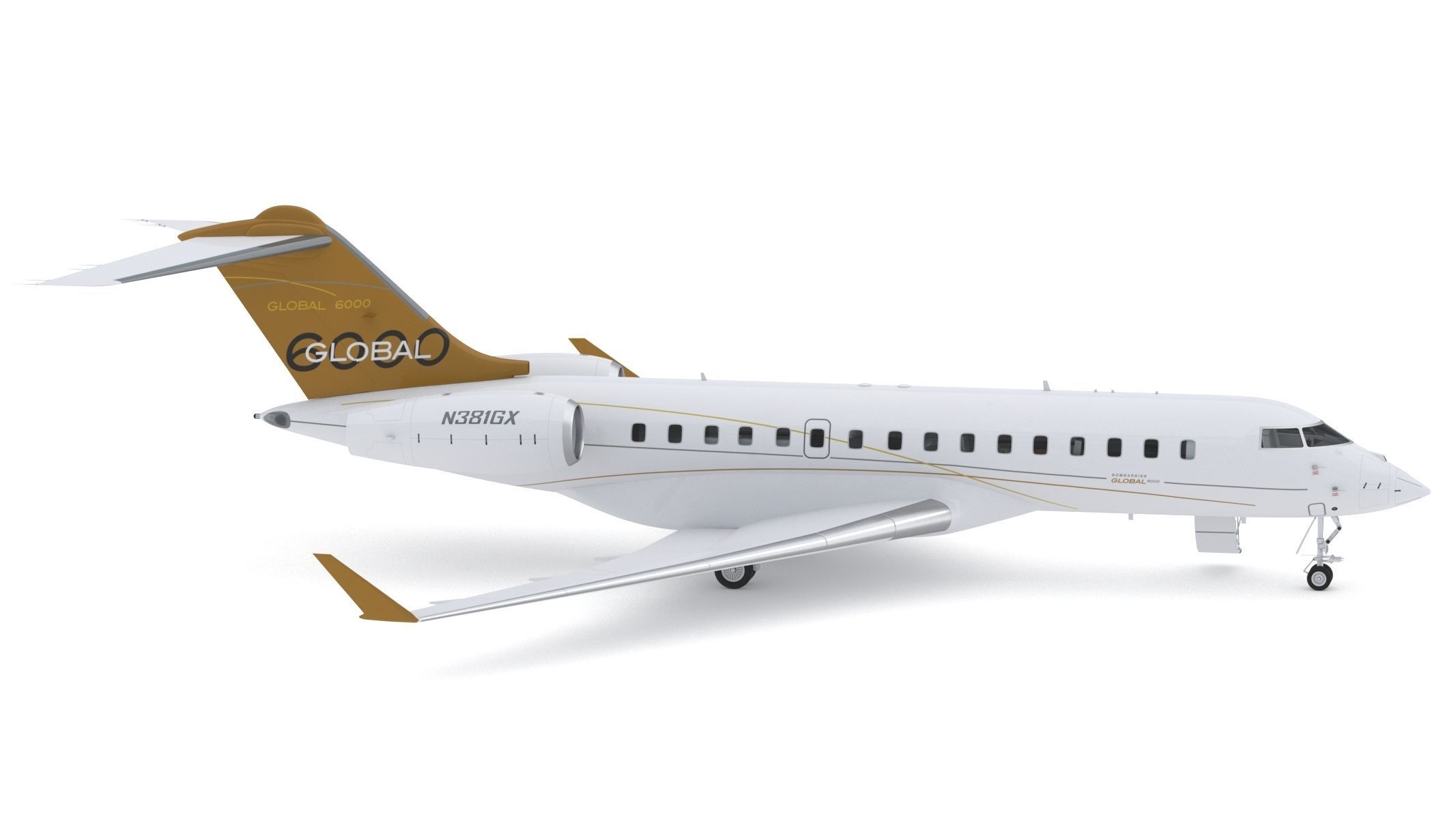 Bombardier Global 6000 3D model_5