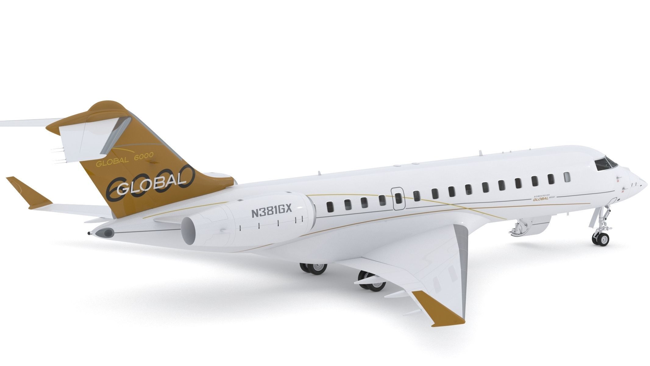 Bombardier Global 6000 3D model_6