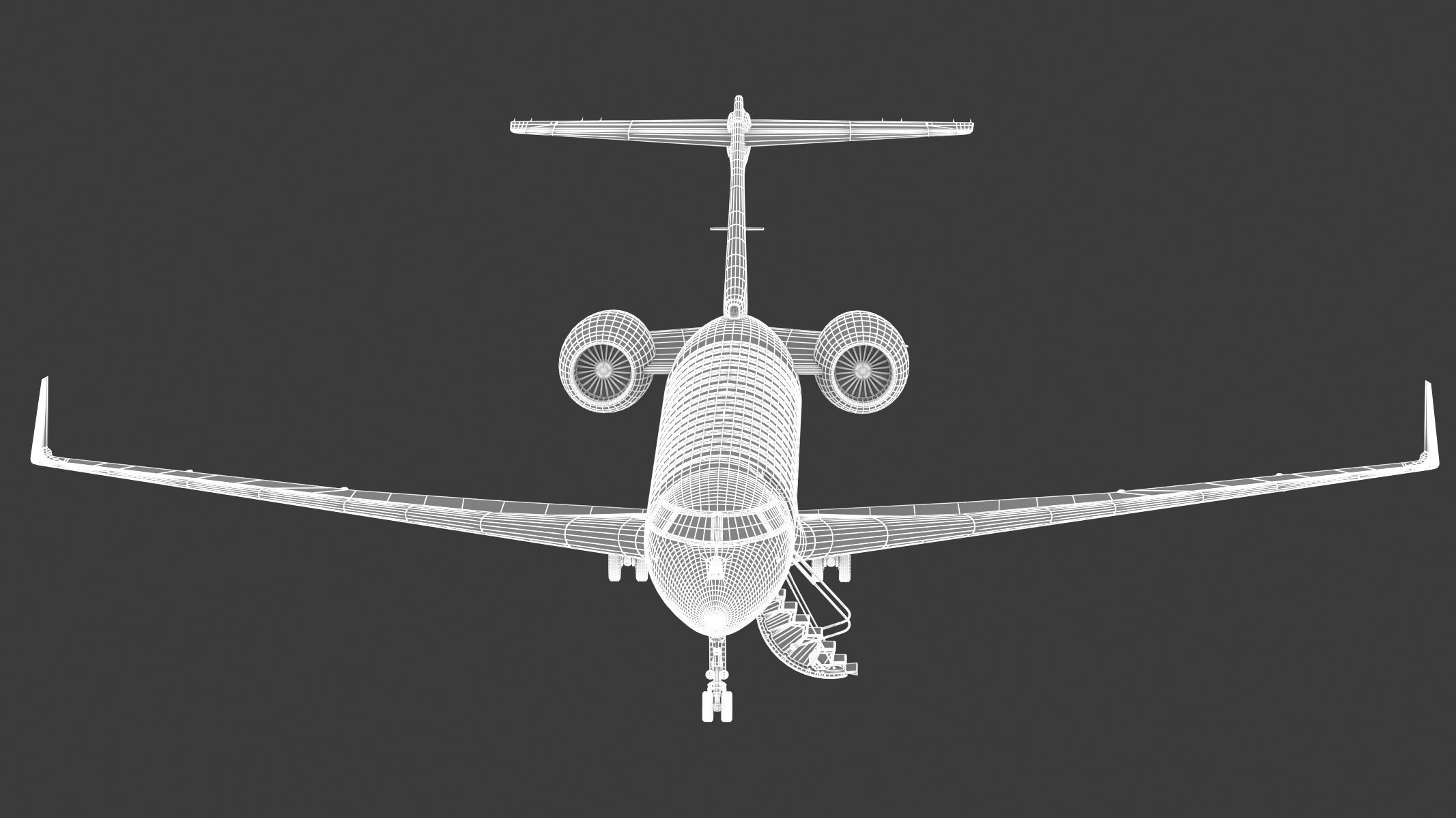Bombardier Global 6000 3D model_22