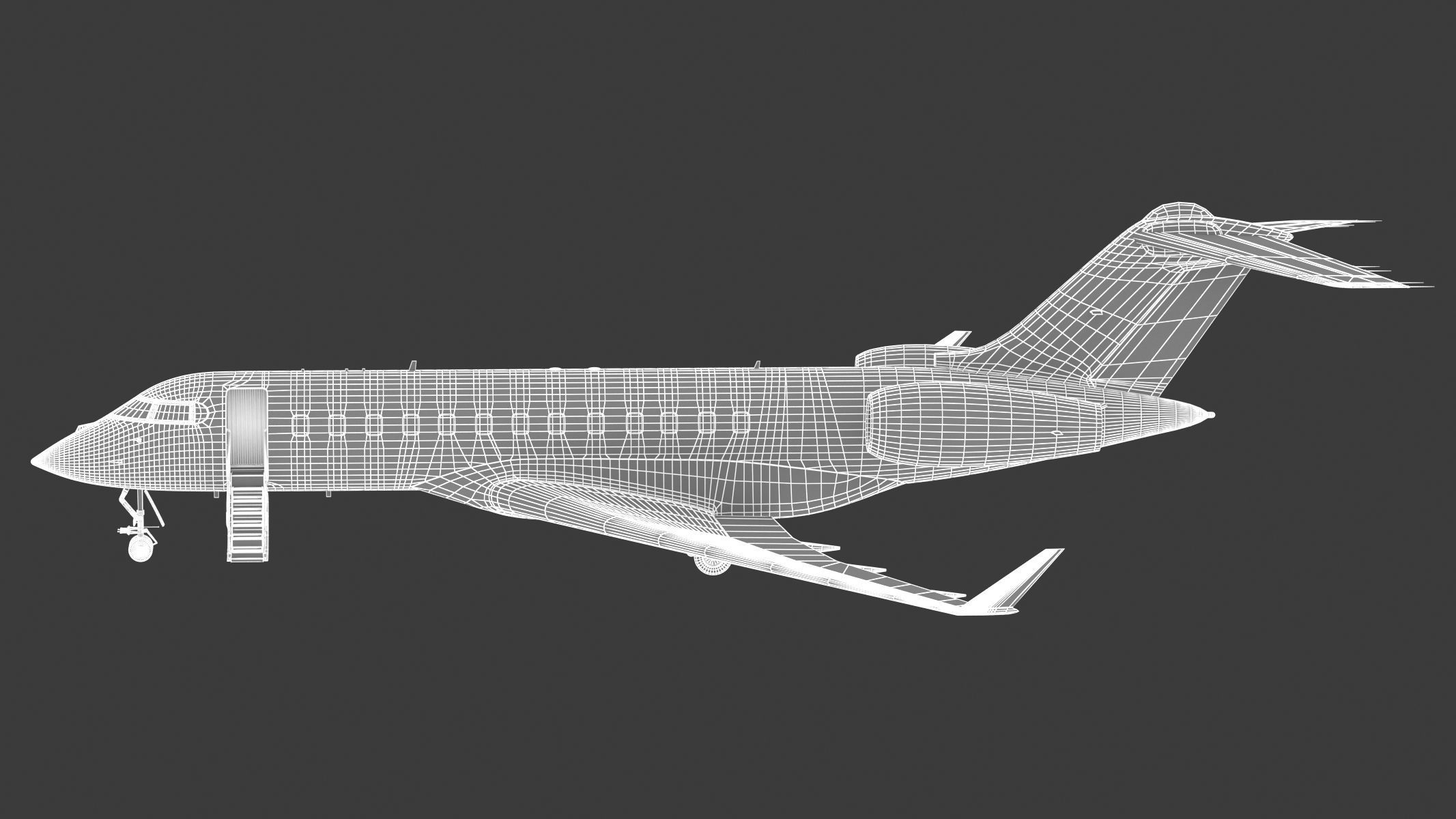 Bombardier Global 6000 3D model_30