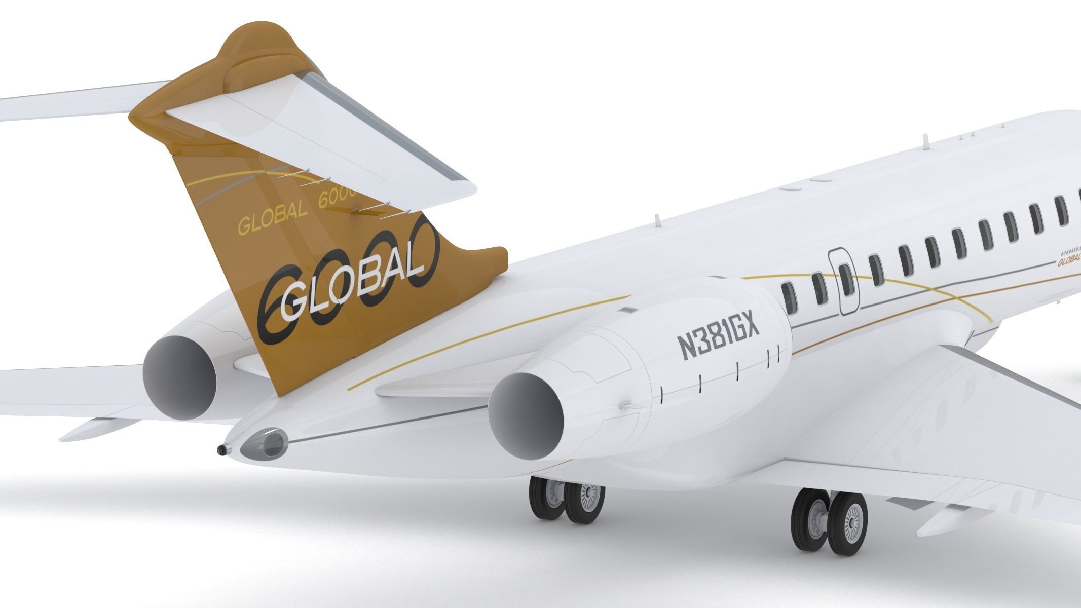 Bombardier Global 6000 3D model_17
