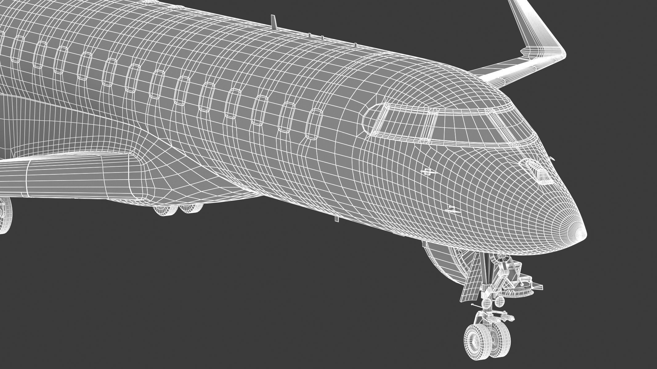 Bombardier Global 6000 3D model_34