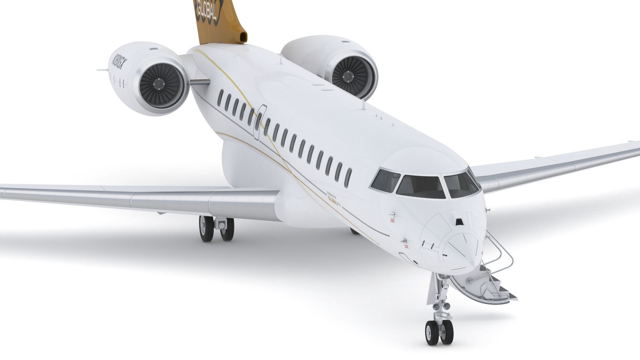 Bombardier Global 6000 3D model_3