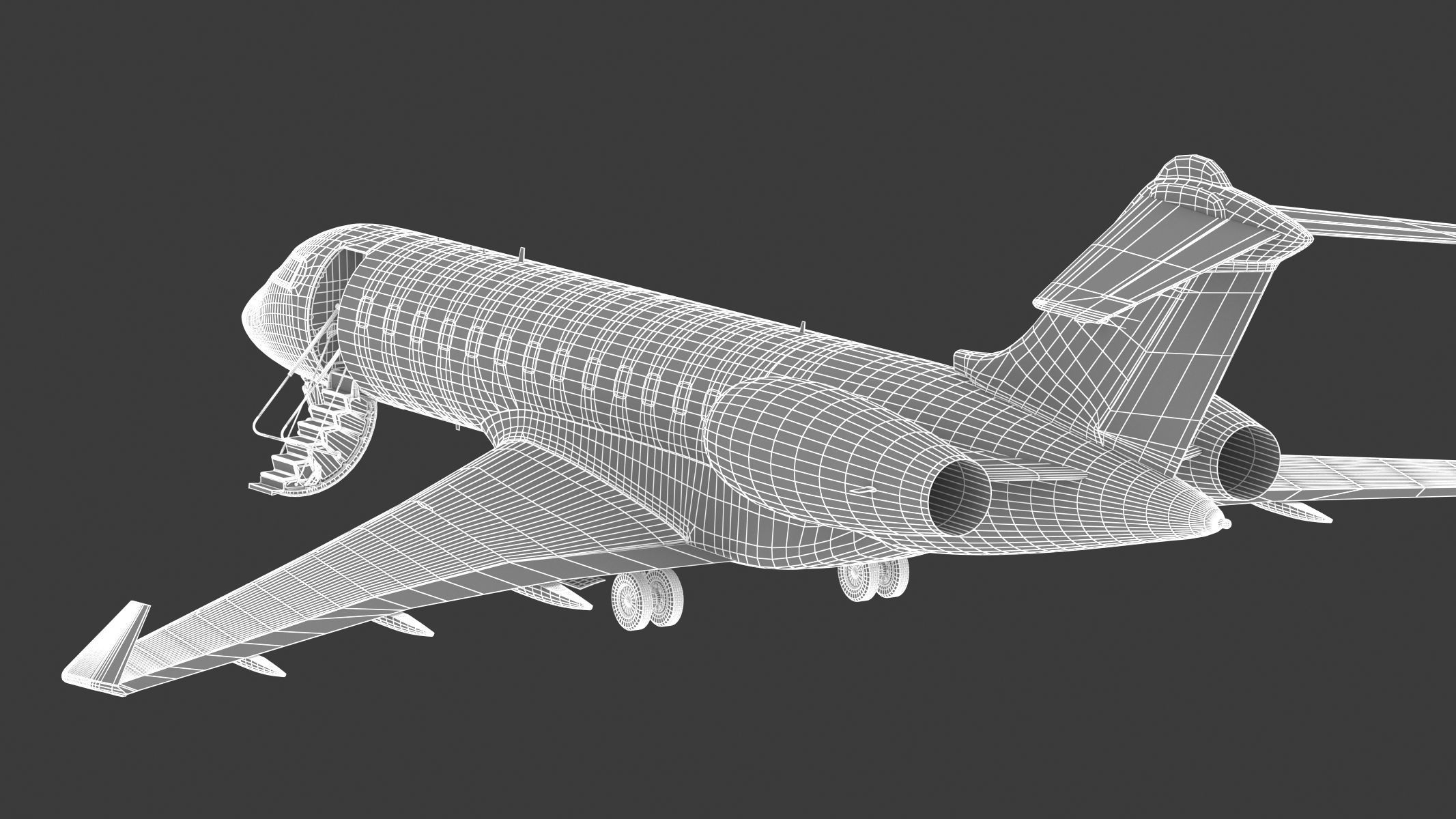Bombardier Global 6000 3D model_29