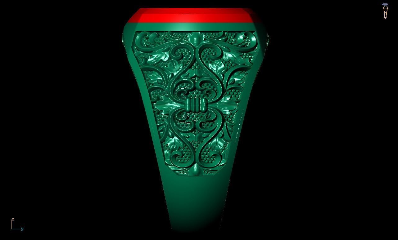 Men ring 2 version 3D print model_4