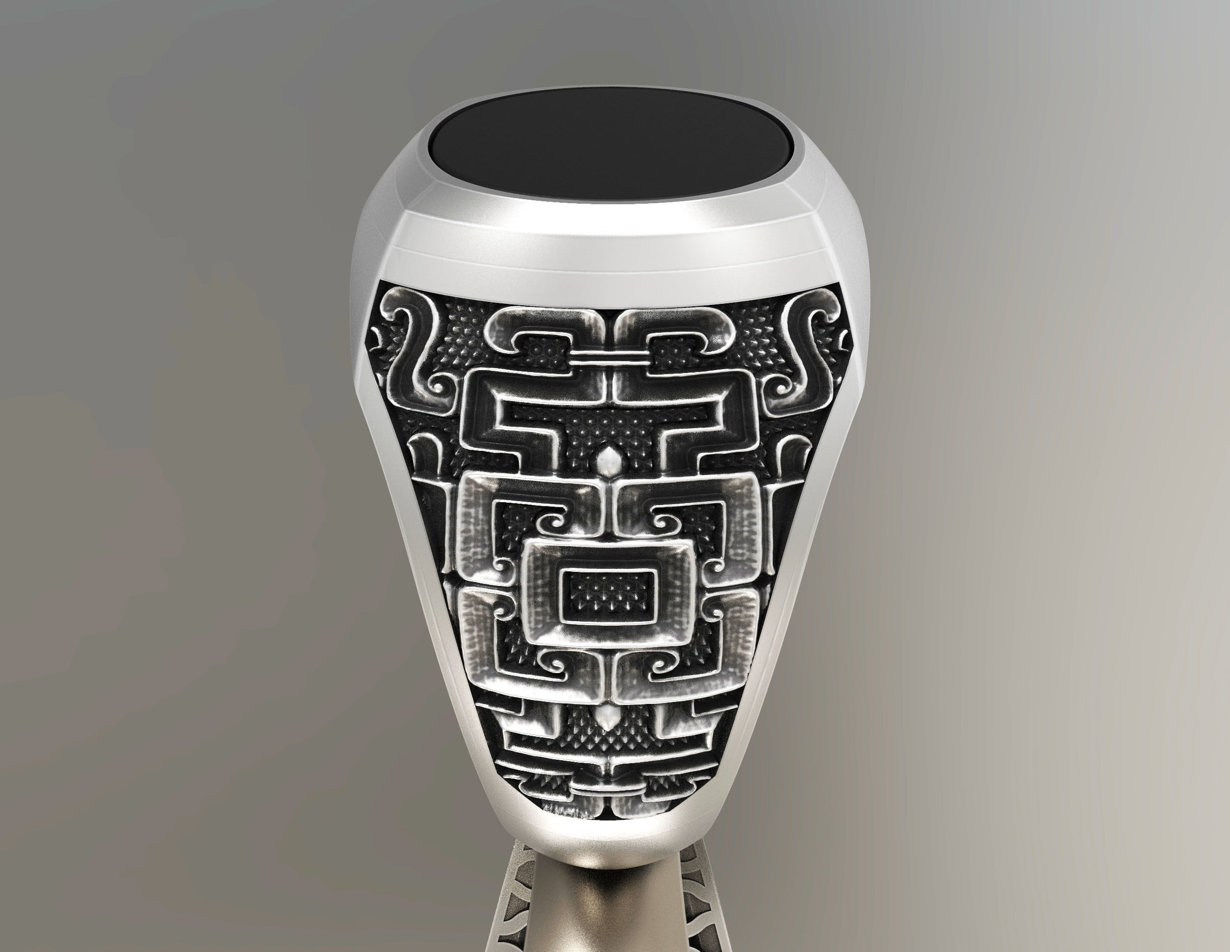 Men ring 2 version 3D print model_3