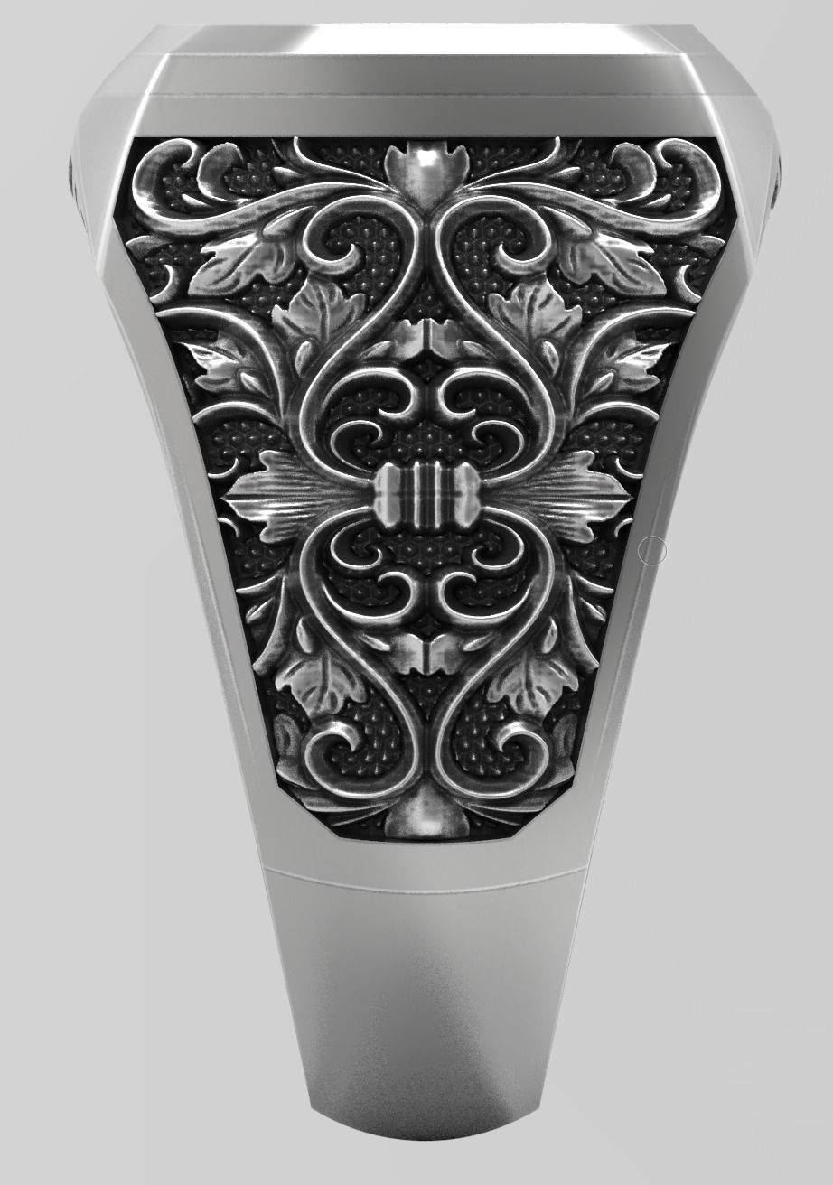 Men ring 2 version 3D print model_1