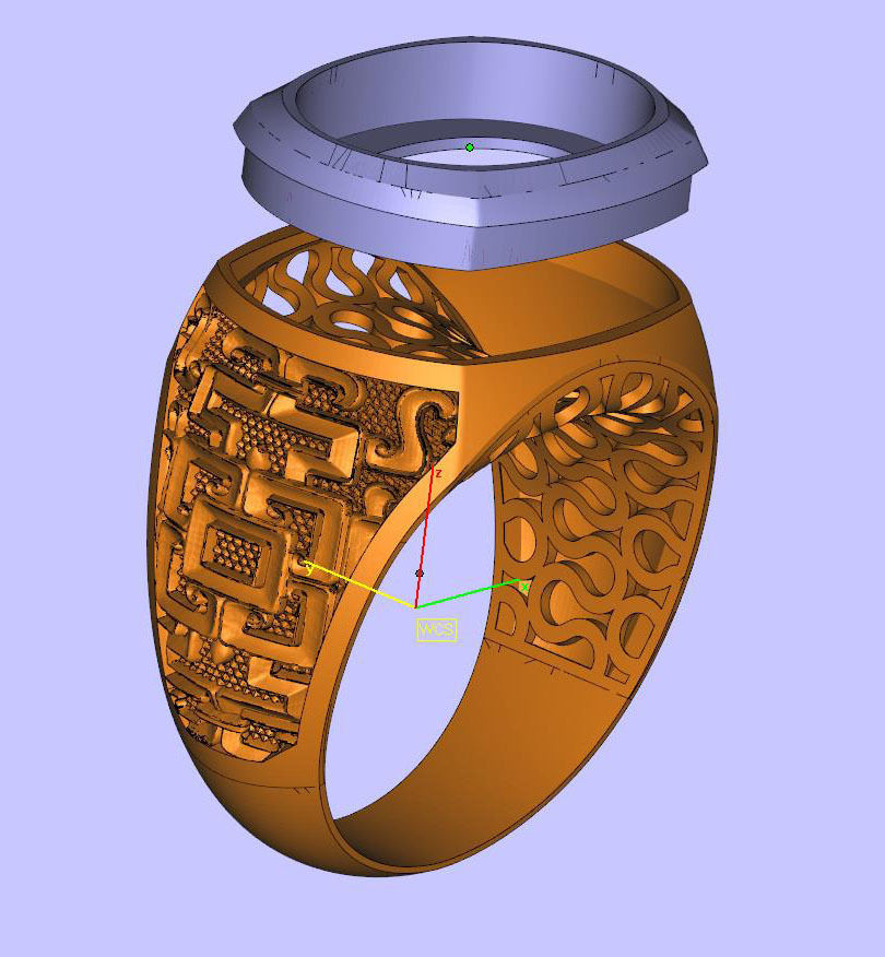 Men ring 2 version 3D print model_7