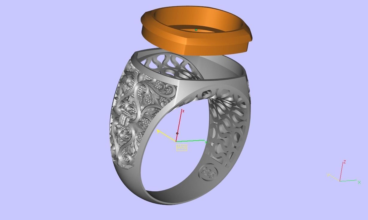 Men ring 2 version 3D print model_6