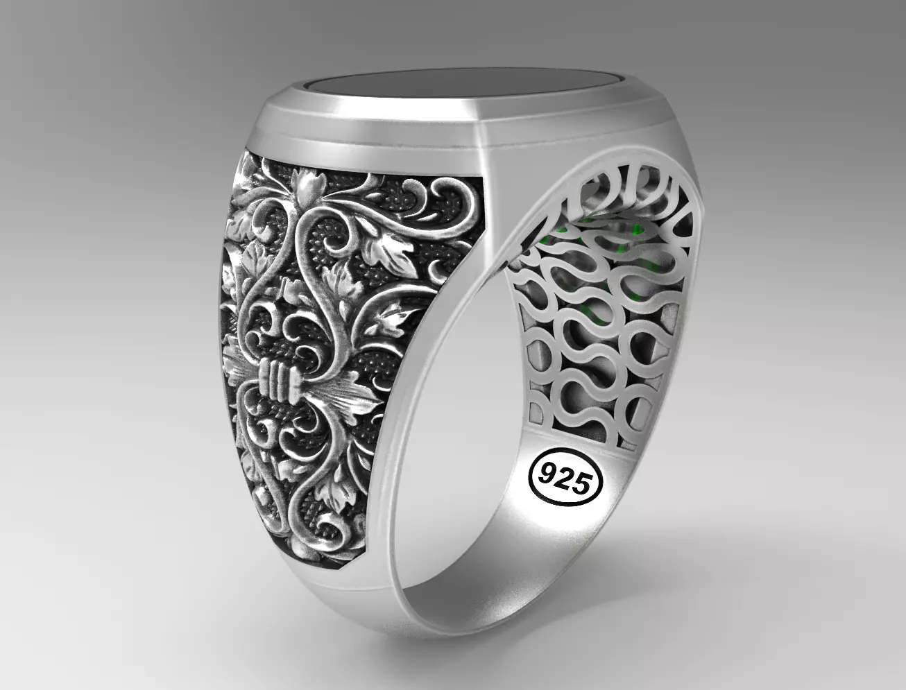 Men ring 2 version 3D print model_0
