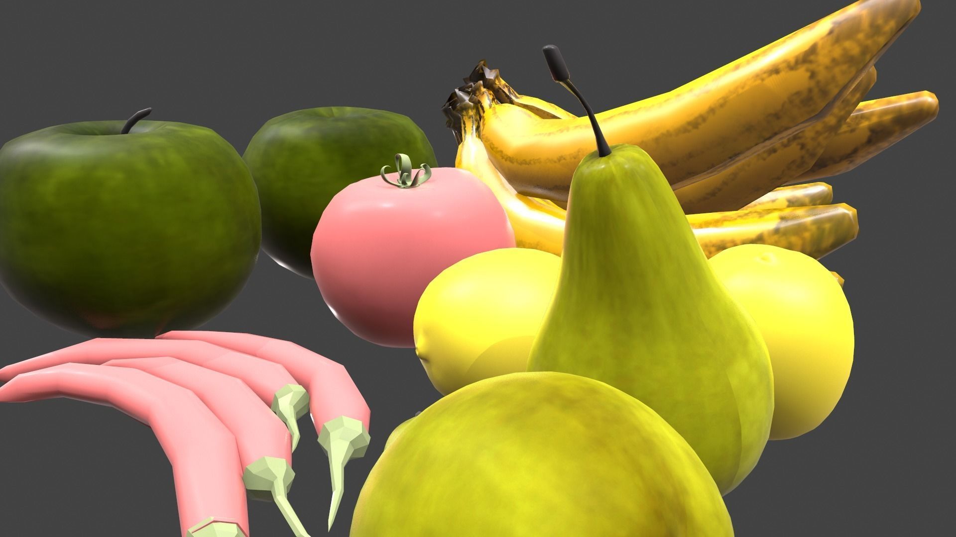 Fruit fruits and vegetables 3D model_4