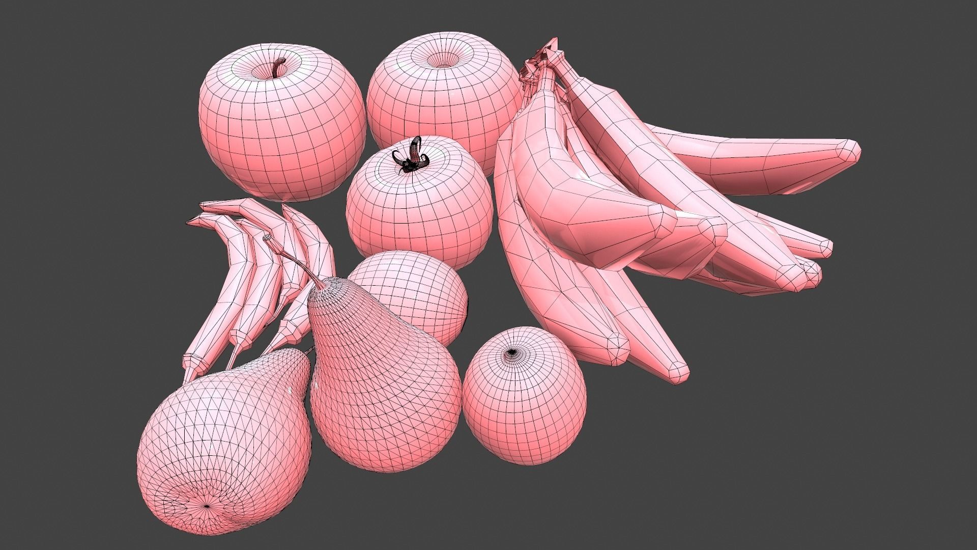 Fruit fruits and vegetables 3D model_5