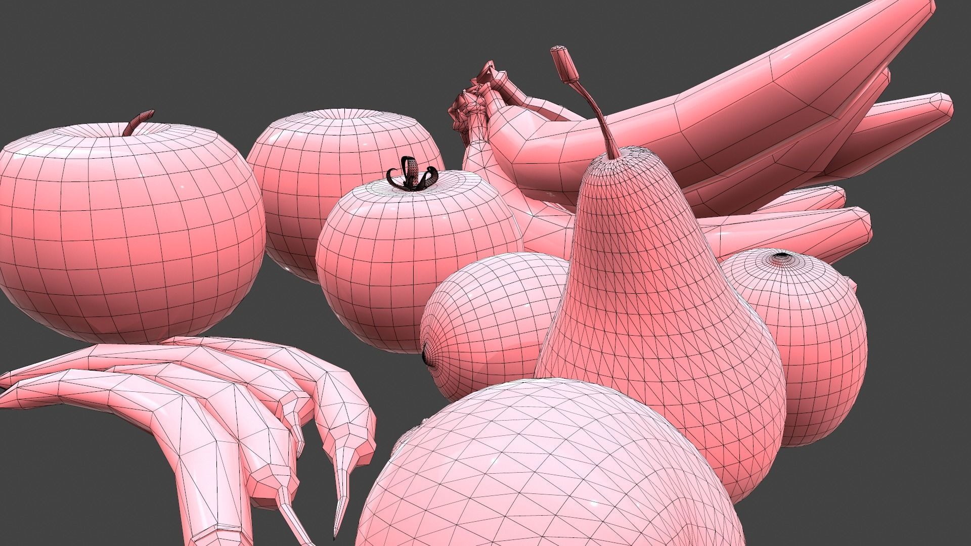 Fruit fruits and vegetables 3D model_7