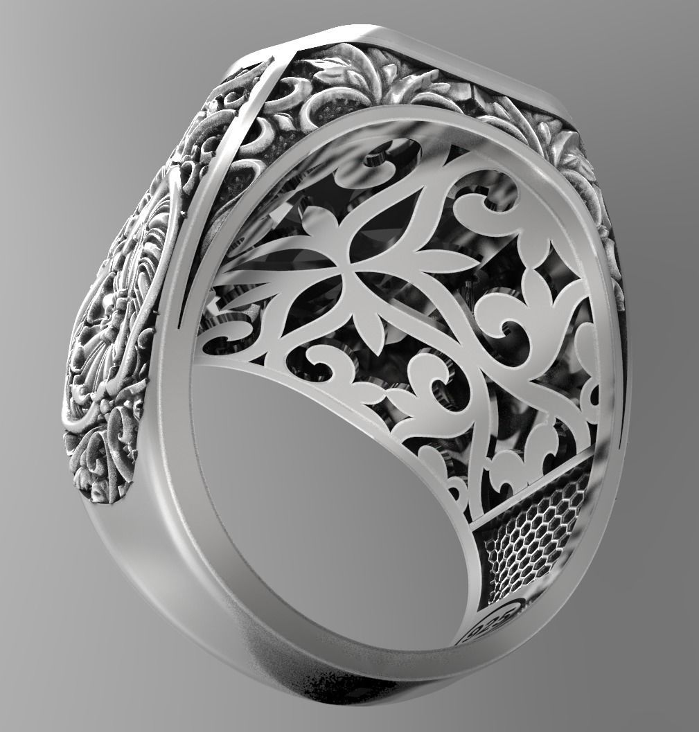 Men ring  3D print model_1