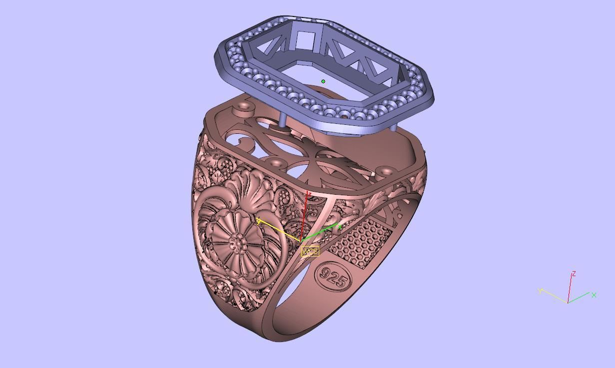 Men ring  3D print model_5