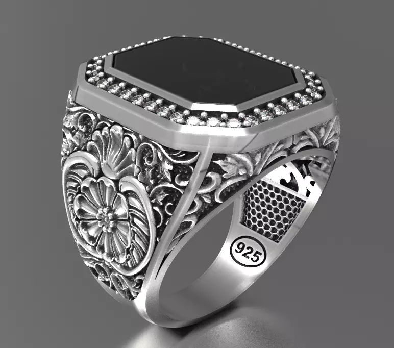 Men ring  3D print model_0
