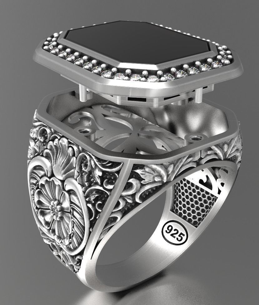 Men ring  3D print model_2