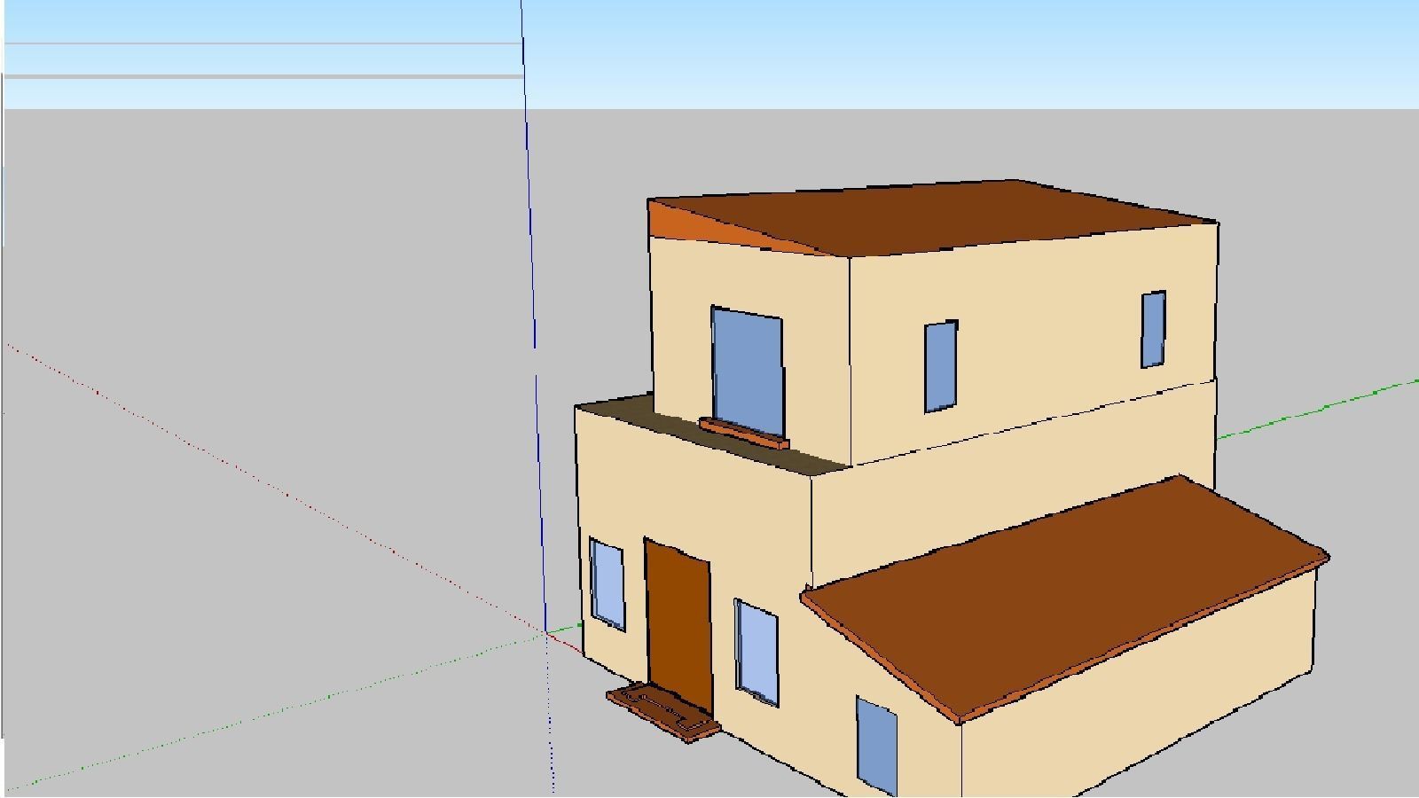 CARTOON HOUSE Low-poly 3D model_1