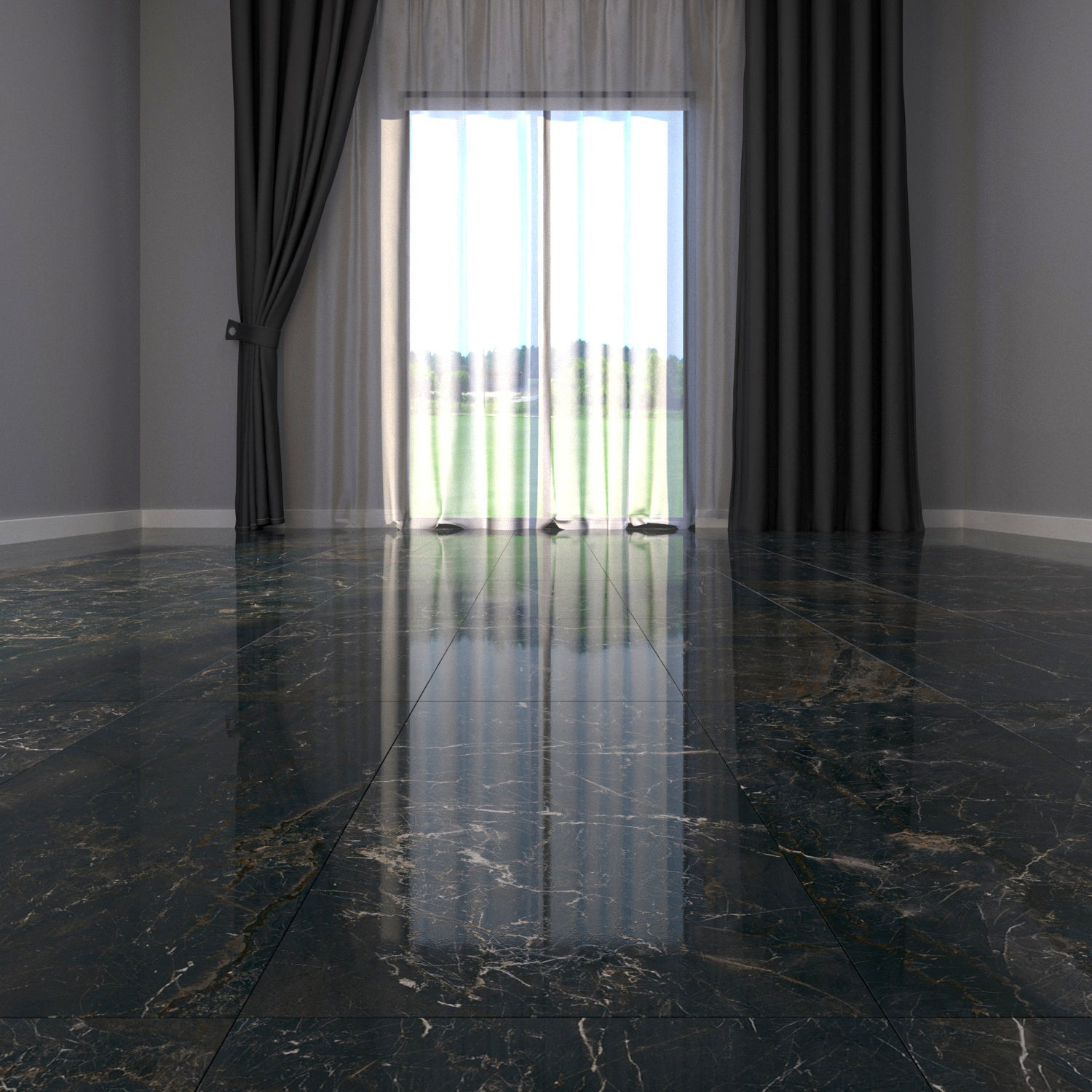 Marble Floor Carelia Black Set 1 Texture_4