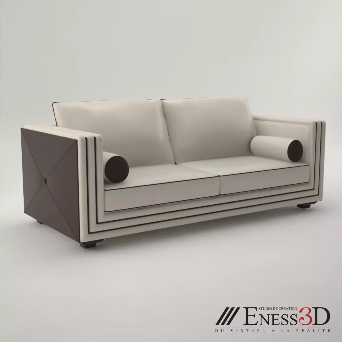Pro - Hugues Chevalier Sofa Bertrand 3D model_0