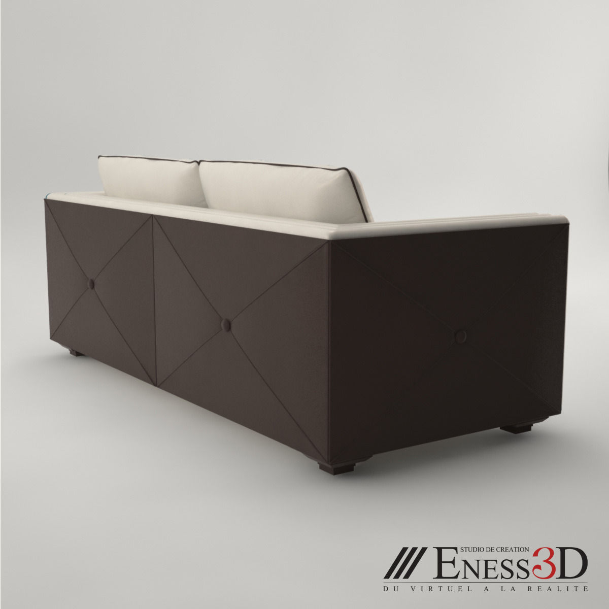 Pro - Hugues Chevalier Sofa Bertrand 3D model_1