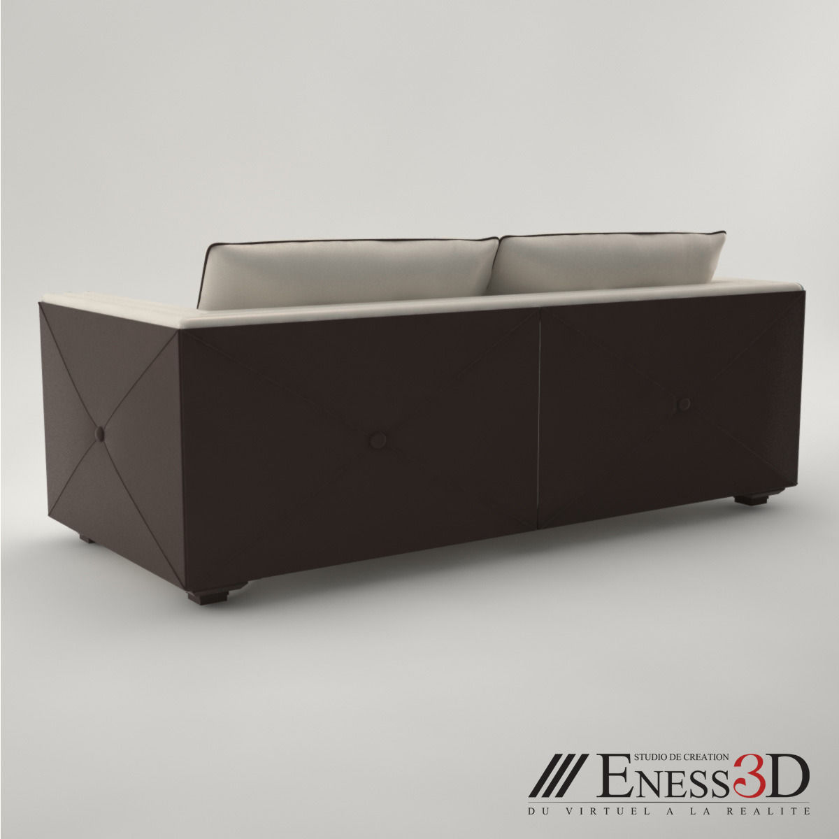 Pro - Hugues Chevalier Sofa Bertrand 3D model_2