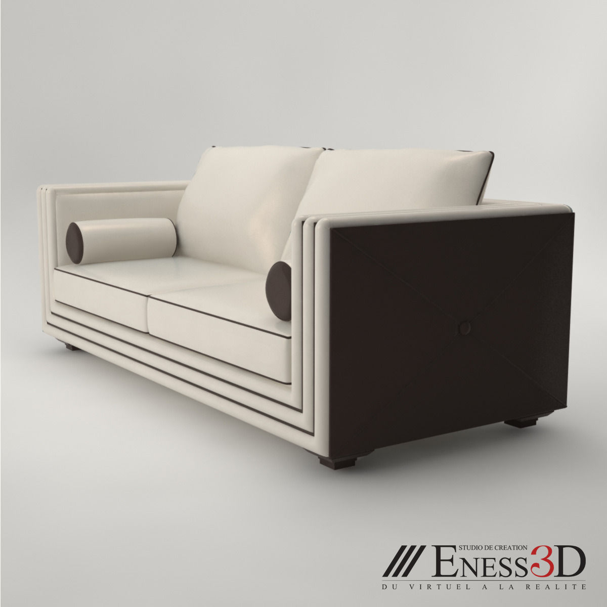 Pro - Hugues Chevalier Sofa Bertrand 3D model_3