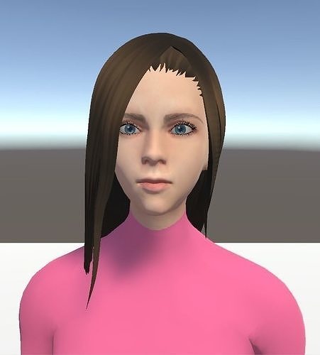 Unity Humanoid Model Female 004 Free 3D model