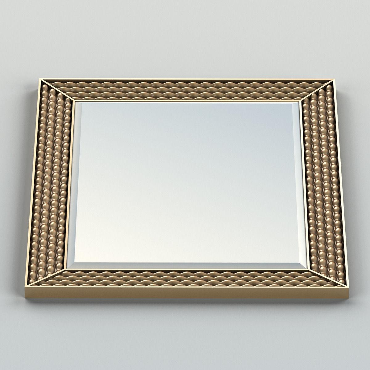 Rectangle mirror frame 008 3D model_4