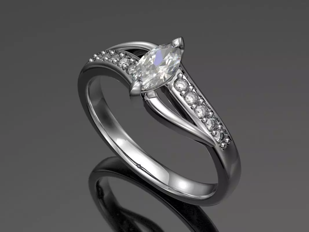 Engagment ring N1 3D print model_0