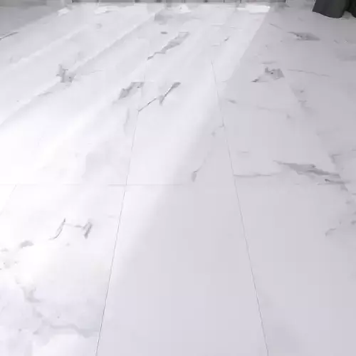 Marble Floor Classic Calacatta White Set 1