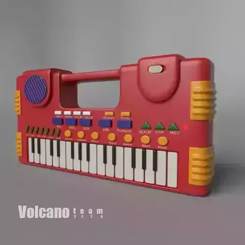 TOY PIANO Low-poly 3D model