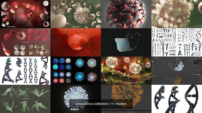 coronavirus collection coronaviruses in shapes and sizes 