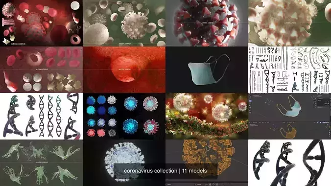 coronavirus collection coronaviruses in shapes and sizes 